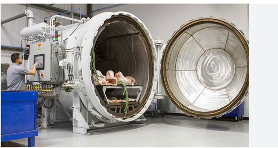 Autoclave sợi cacbon áp suất cao với vật liệu thùng SS316 để hoạt động hiệu quả