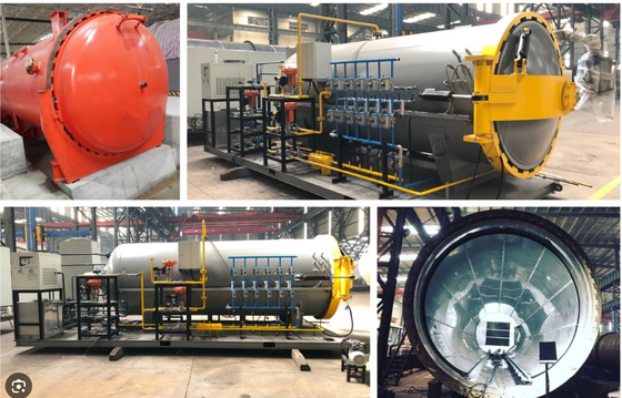 220V Autoclave tổng hợp sưởi điện cho cao su Vulkanisation Diameter 600-5000mm