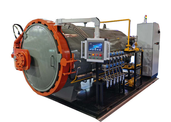Ô tô Pre-Impregnated Material PLC Control Curing Carbon Fiber Autoclave Autoclave tổng hợp