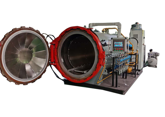 Ô tô Pre-Impregnated Material PLC Control Curing Carbon Fiber Autoclave Autoclave tổng hợp