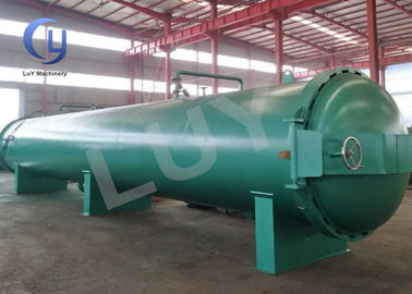 Thiết bị xử lý nhiệt gỗ bán tự động Nhà máy xử lý cột gỗ