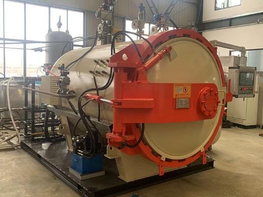 Hệ thống lò sợi cacbon công nghiệp Composite Carbon Fiber Autoclave vật liệu chịu áp suất và nhiệt độ cao