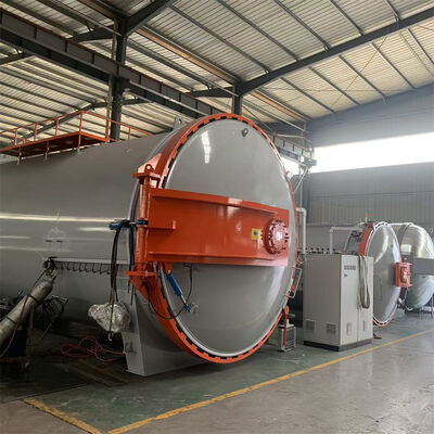 Nồi hấp công nghiệp được chứng nhận CE được sử dụng trong sản xuất hàng không vũ trụ Kiểm soát áp suất nhiệt độ chính xác Xử lý chân không bằng composite