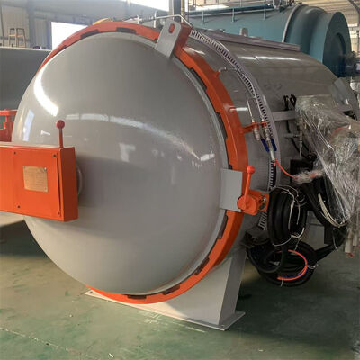 Tiêu chuẩn an toàn Hot Press Autoclave được áp dụng trong thành phần hàng không vũ trụ làm cho cơ thể dày đặc điều chỉnh áp suất ổn định
