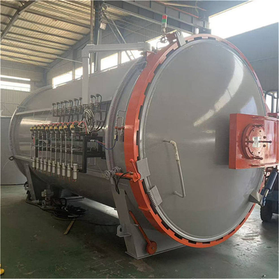 Autoclave tổng hợp cho thủy tinh và sợi cacbon nước làm mát lò sưởi điện với thuyền chân không và hàng thể thao